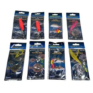 Marathon Atlantic Rig Series Hand Tied Mustad Hook Fishing Rigs Lot of 8 M4751